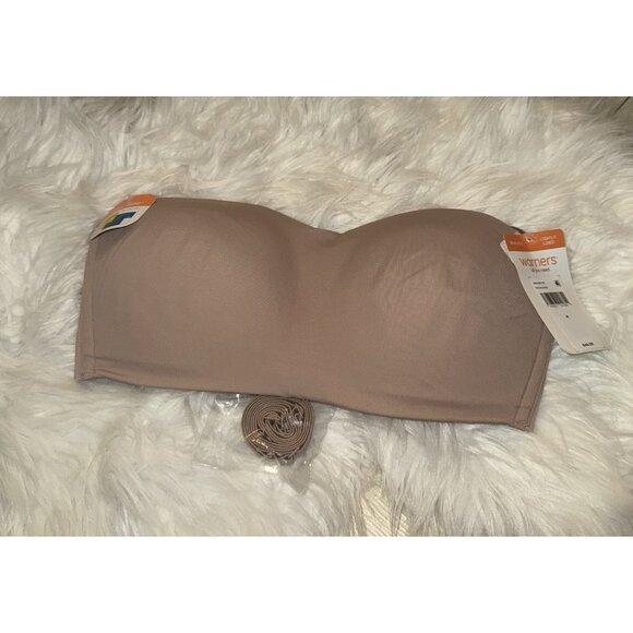 Warners Easy Does It Wireless Strapless Bra Lined Multiway M Medium Tan RY0161A - Picture 1 of 6